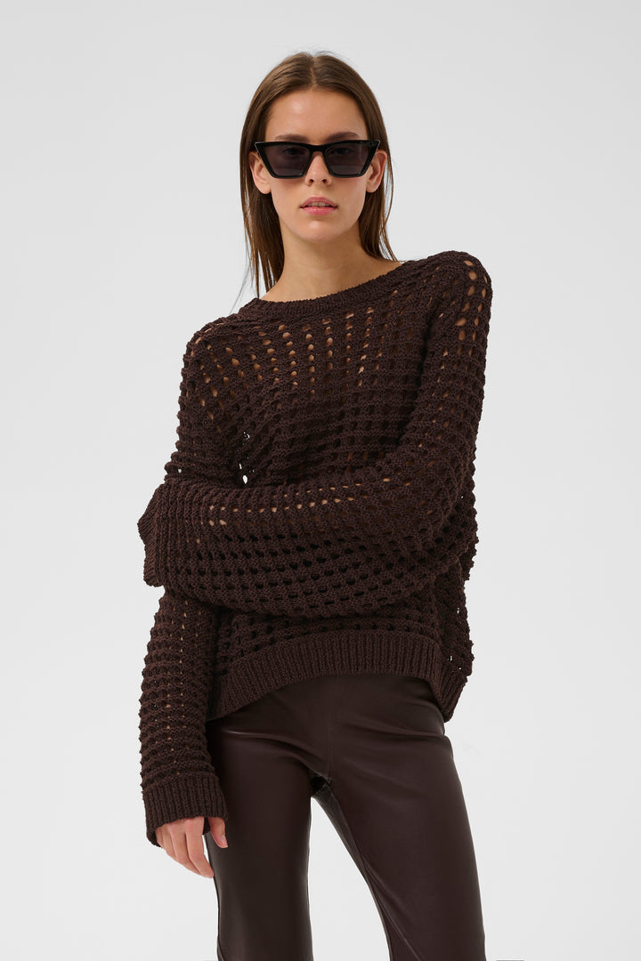 Pull Muno en tricot ajouré