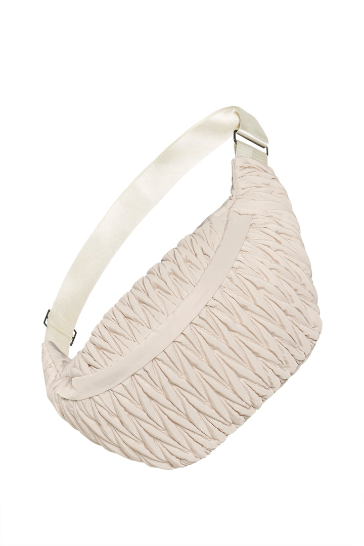 Sac banane à texture froncée Samy