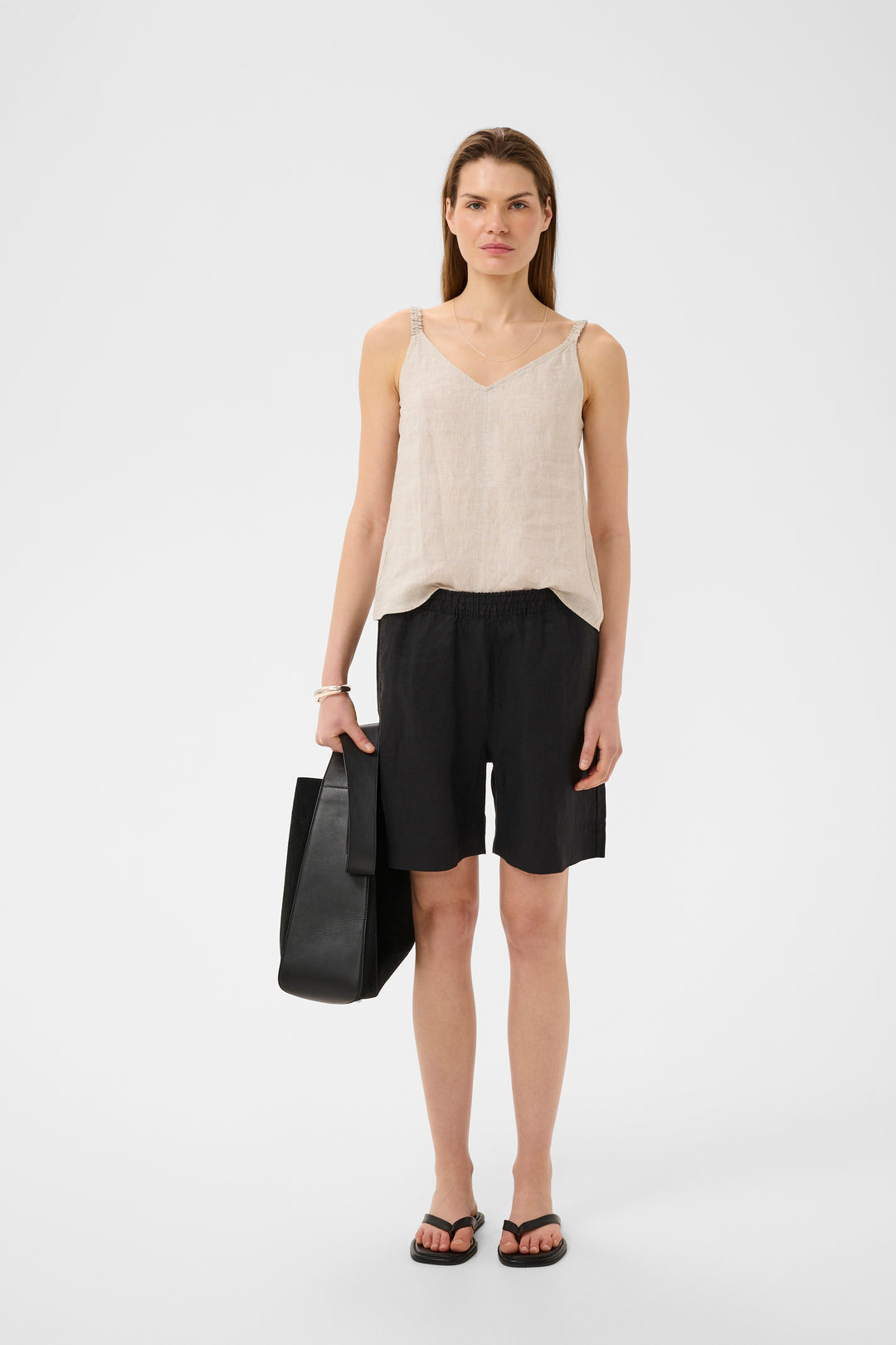 Short Elinor fluide en lin