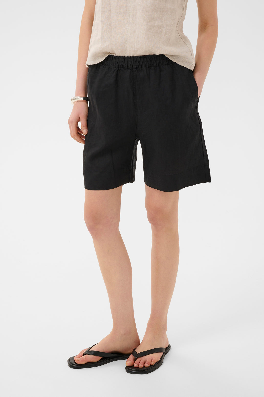 Short Elinor fluide en lin