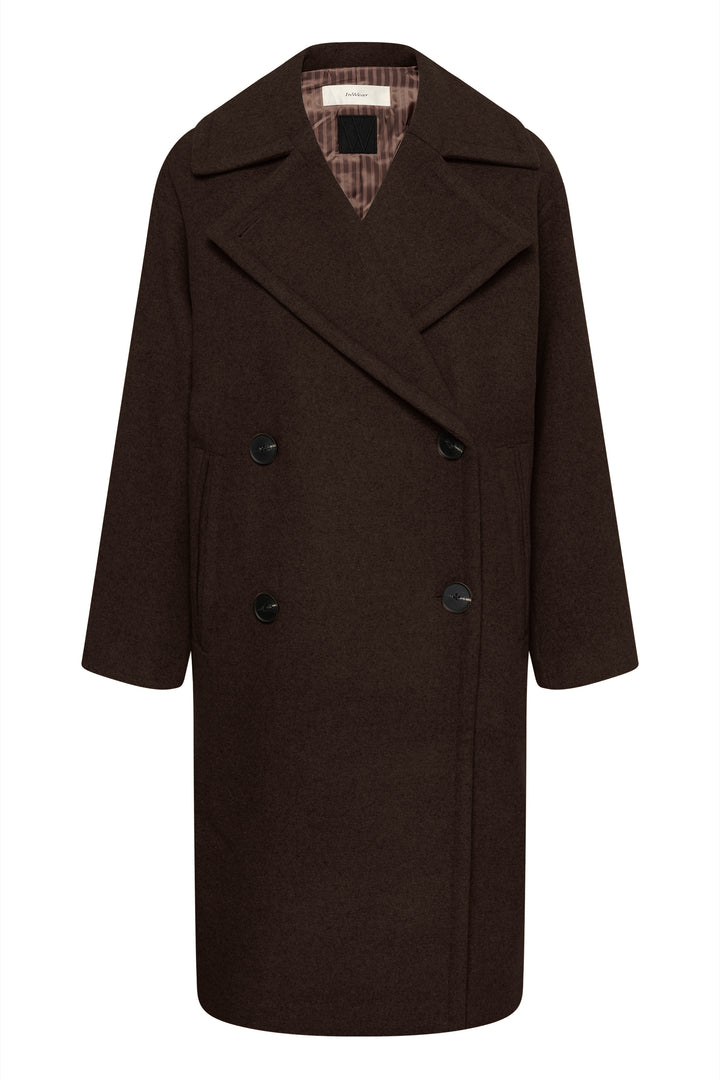 Manteau long croisé à larges revers Zorah