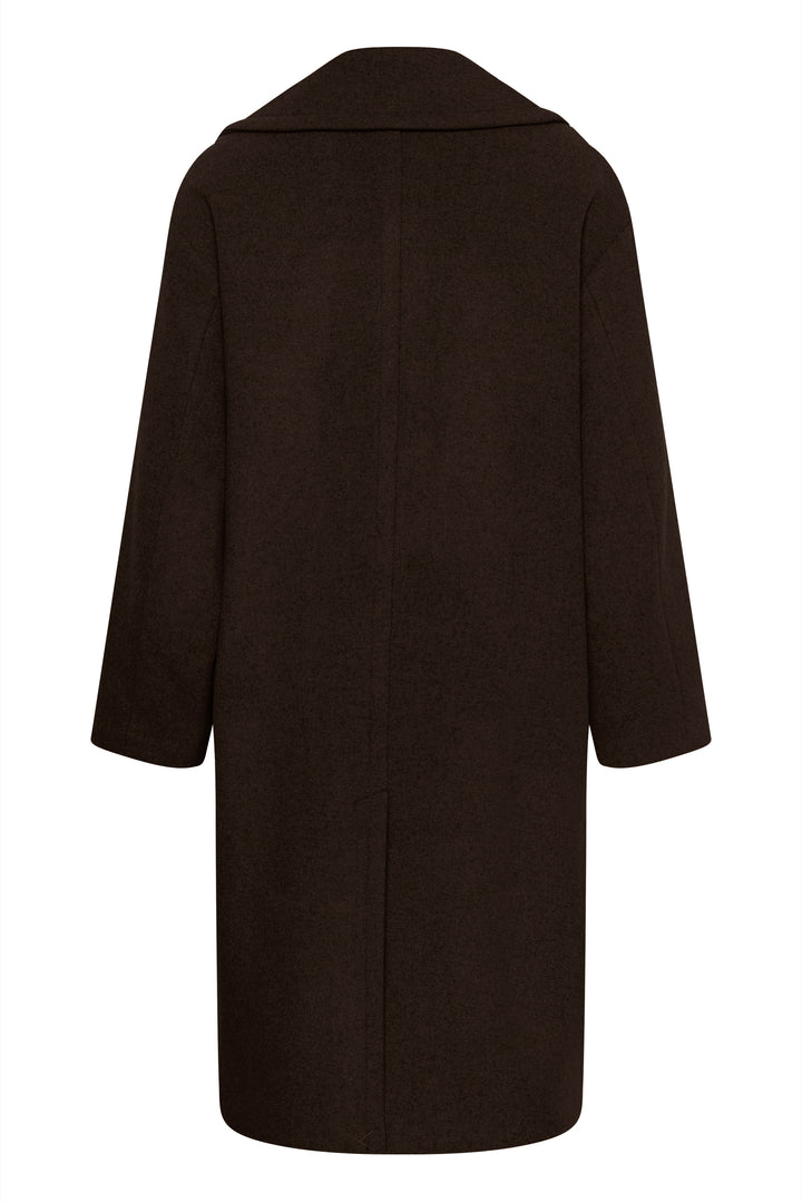 Manteau long croisé à larges revers Zorah