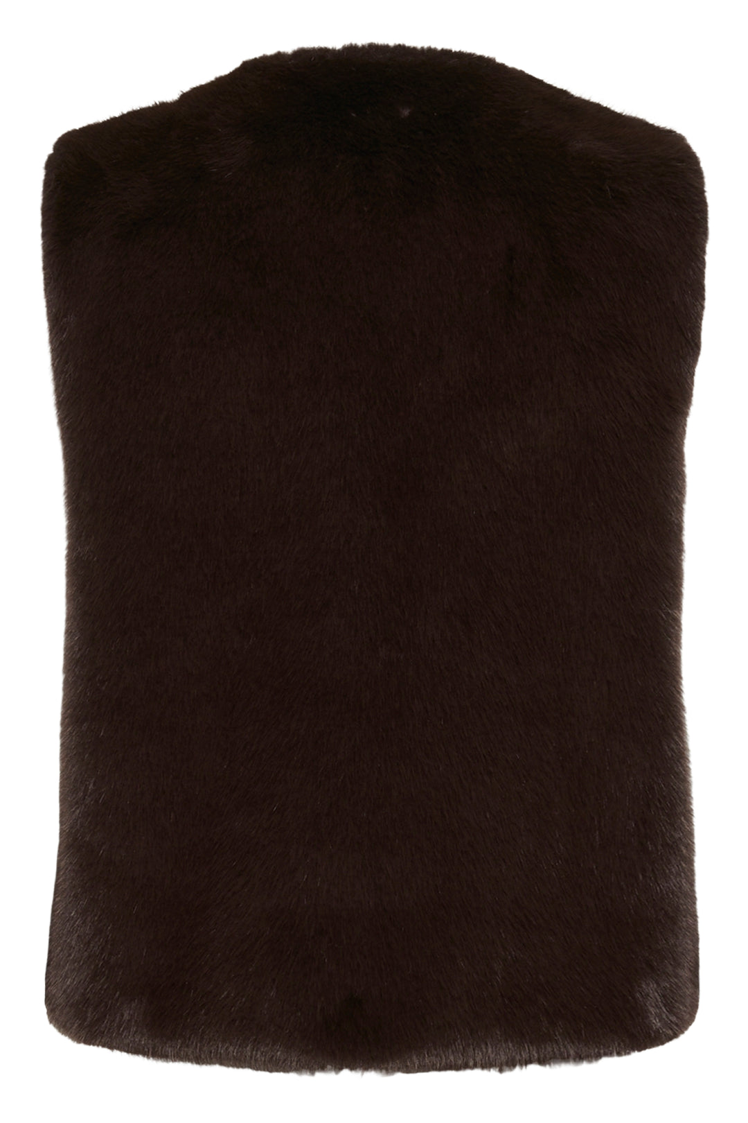 Veste courte sans manches à texture duveteuse Zabelle