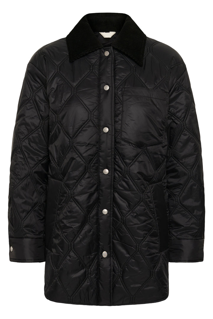 Veste Houston matelassée longue à col contrastant
