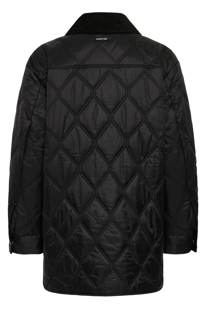 Veste Houston matelassée longue à col contrastant