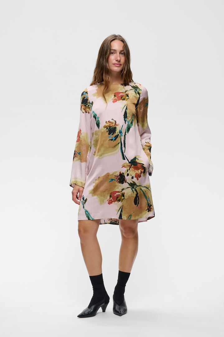 Robe droite Meadow à imprimé floral artistique