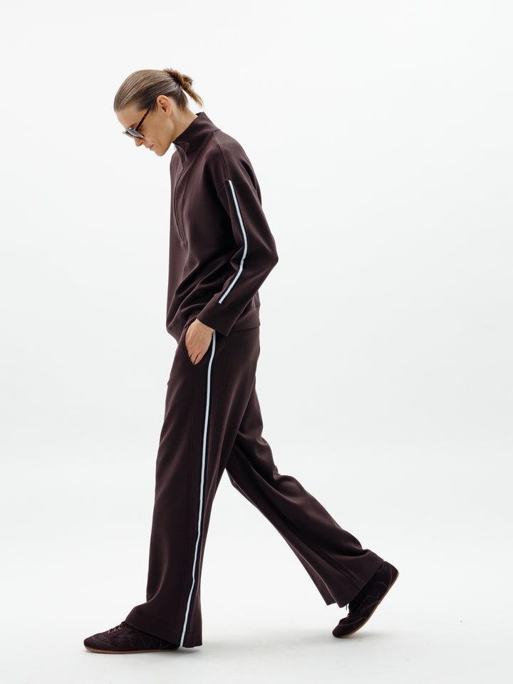 Pantalon confort Aggie à bandes latérales