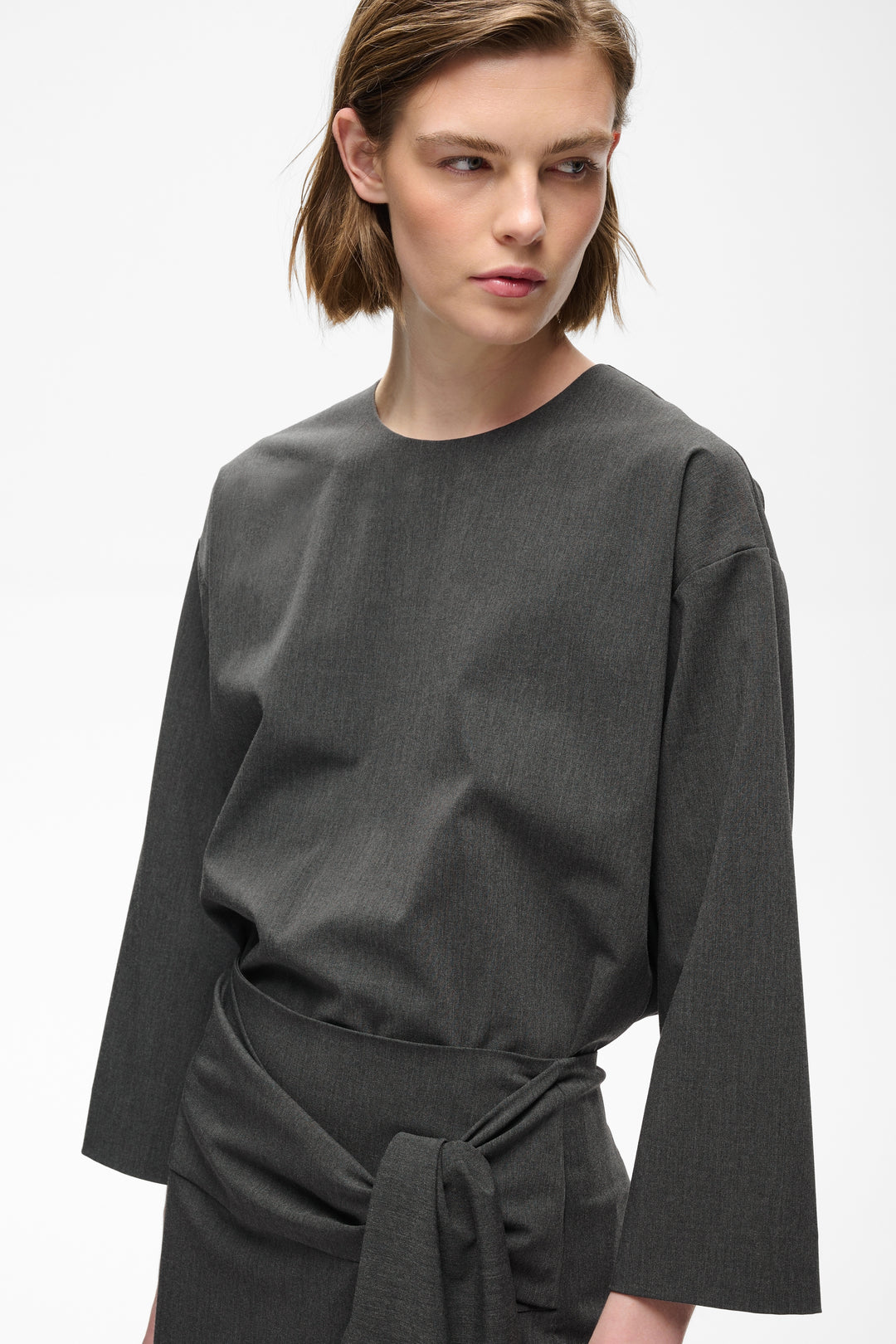 Blouse structurée à manches larges Cleoh