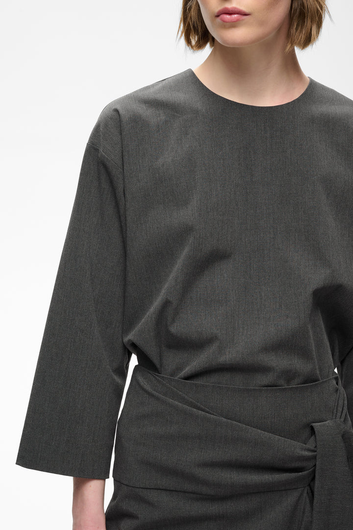 Blouse structurée à manches larges Cleoh