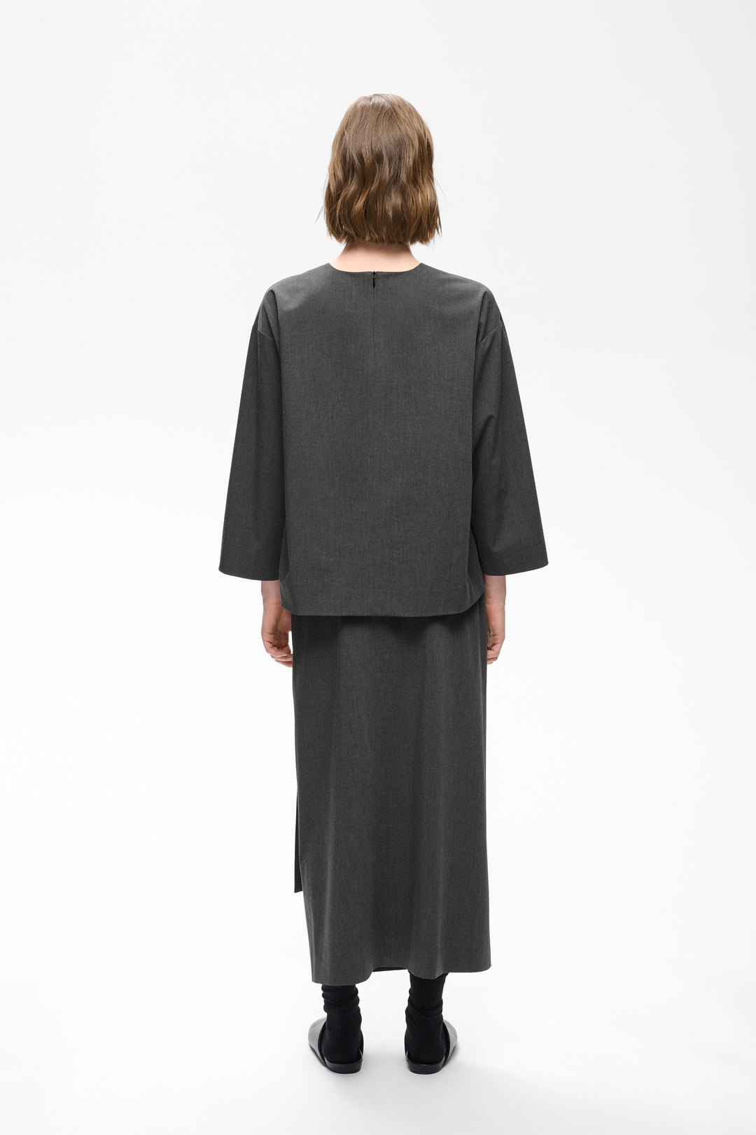 Blouse structurée à manches larges Cleoh