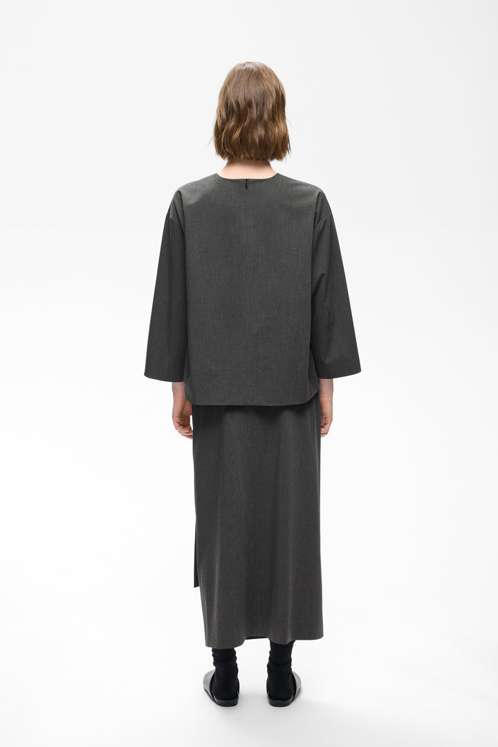 Blouse structurée à manches larges Cleoh