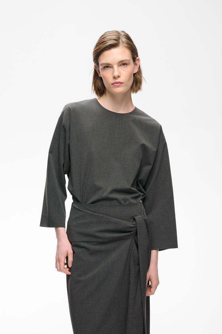Blouse structurée à manches larges Cleoh