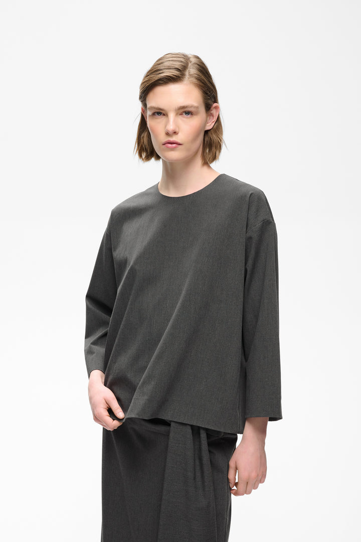 Blouse structurée à manches larges Cleoh
