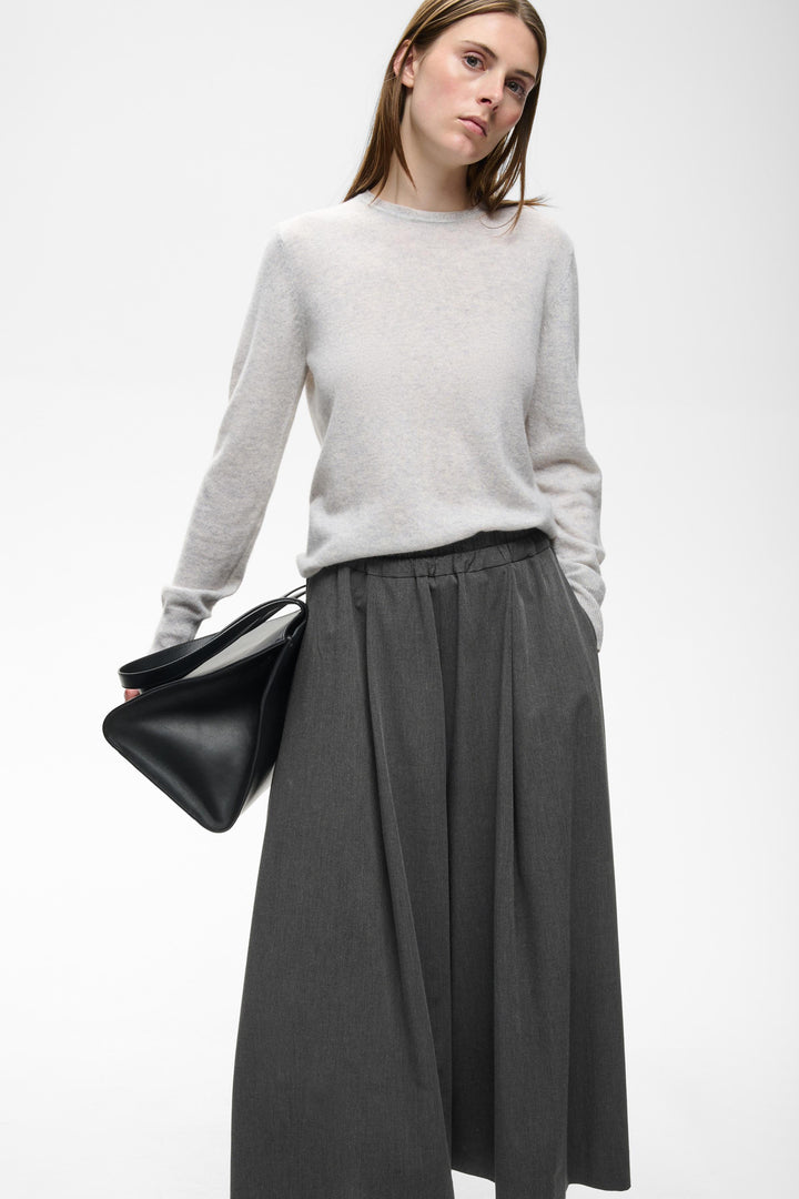 Jupe-culotte plissé à taille élastique Cleoh