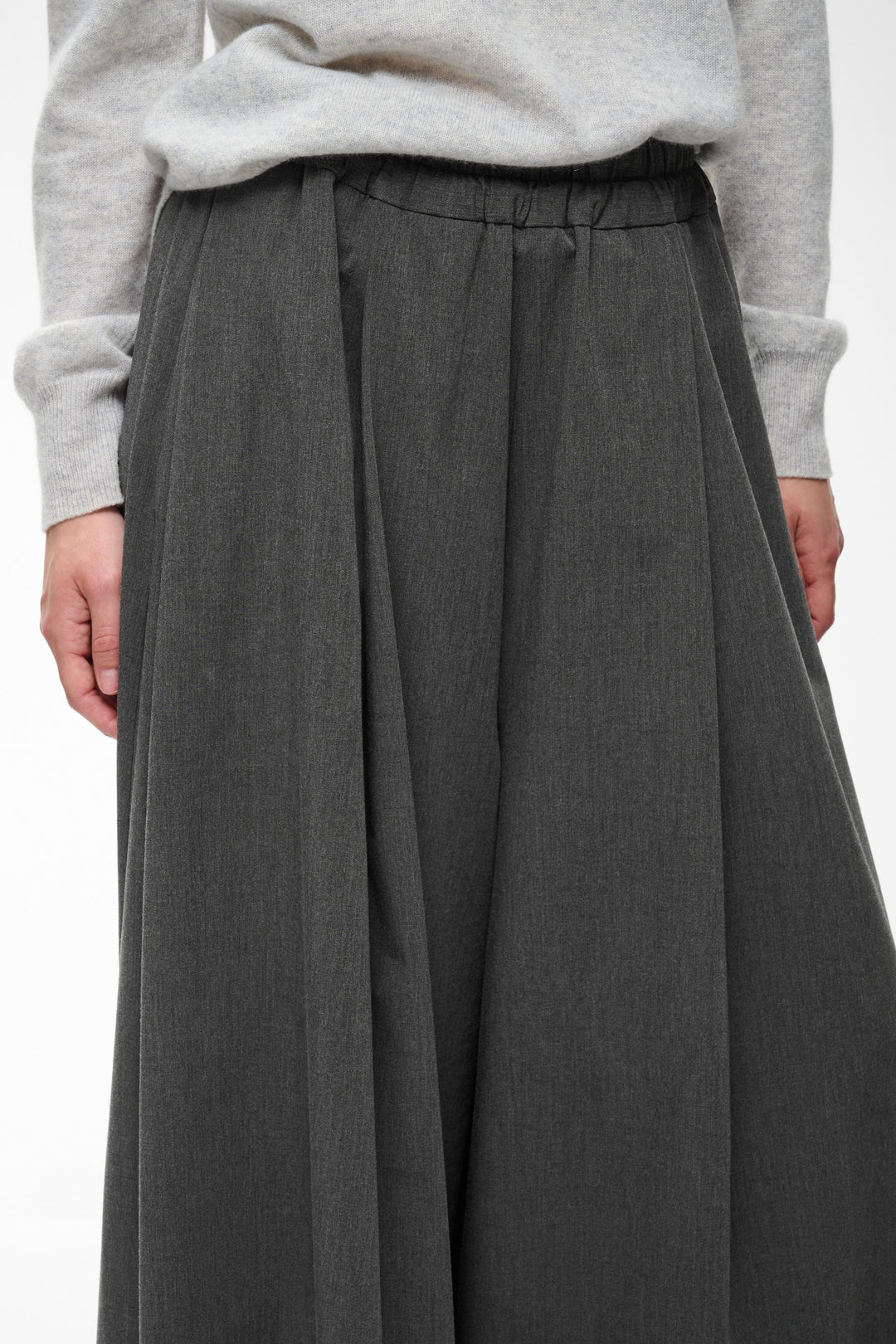 Jupe-culotte plissé à taille élastique Cleoh