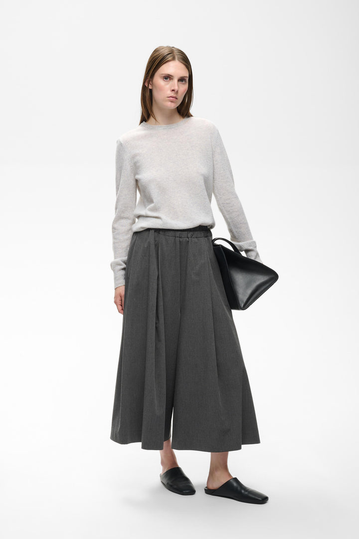 Jupe-culotte plissé à taille élastique Cleoh
