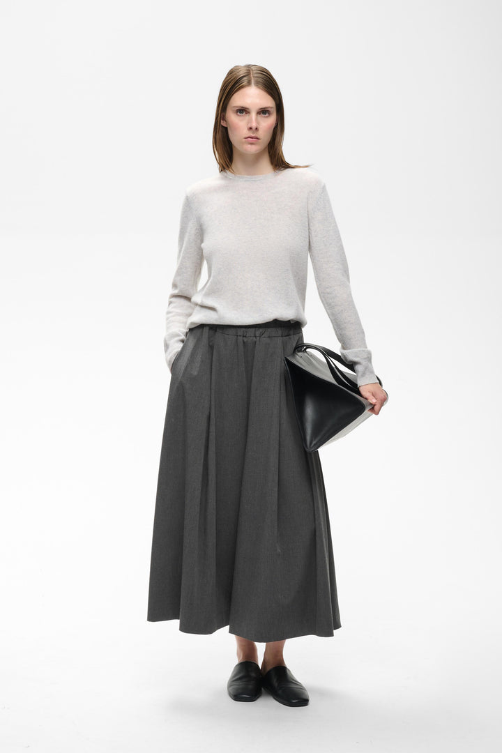 Jupe-culotte plissé à taille élastique Cleoh