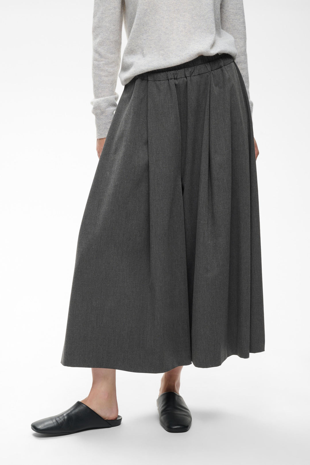 Jupe-culotte plissé à taille élastique Cleoh