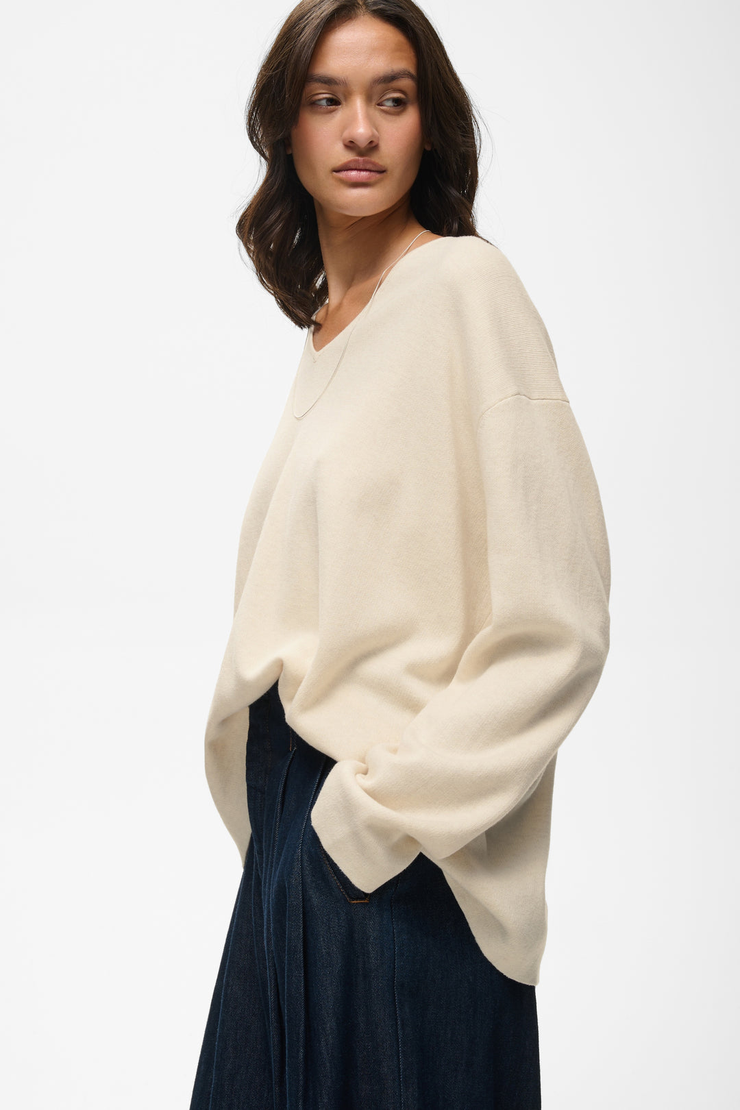 Pull décontracté à encolure V Tilda