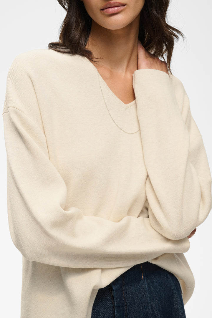 Pull décontracté à encolure V Tilda