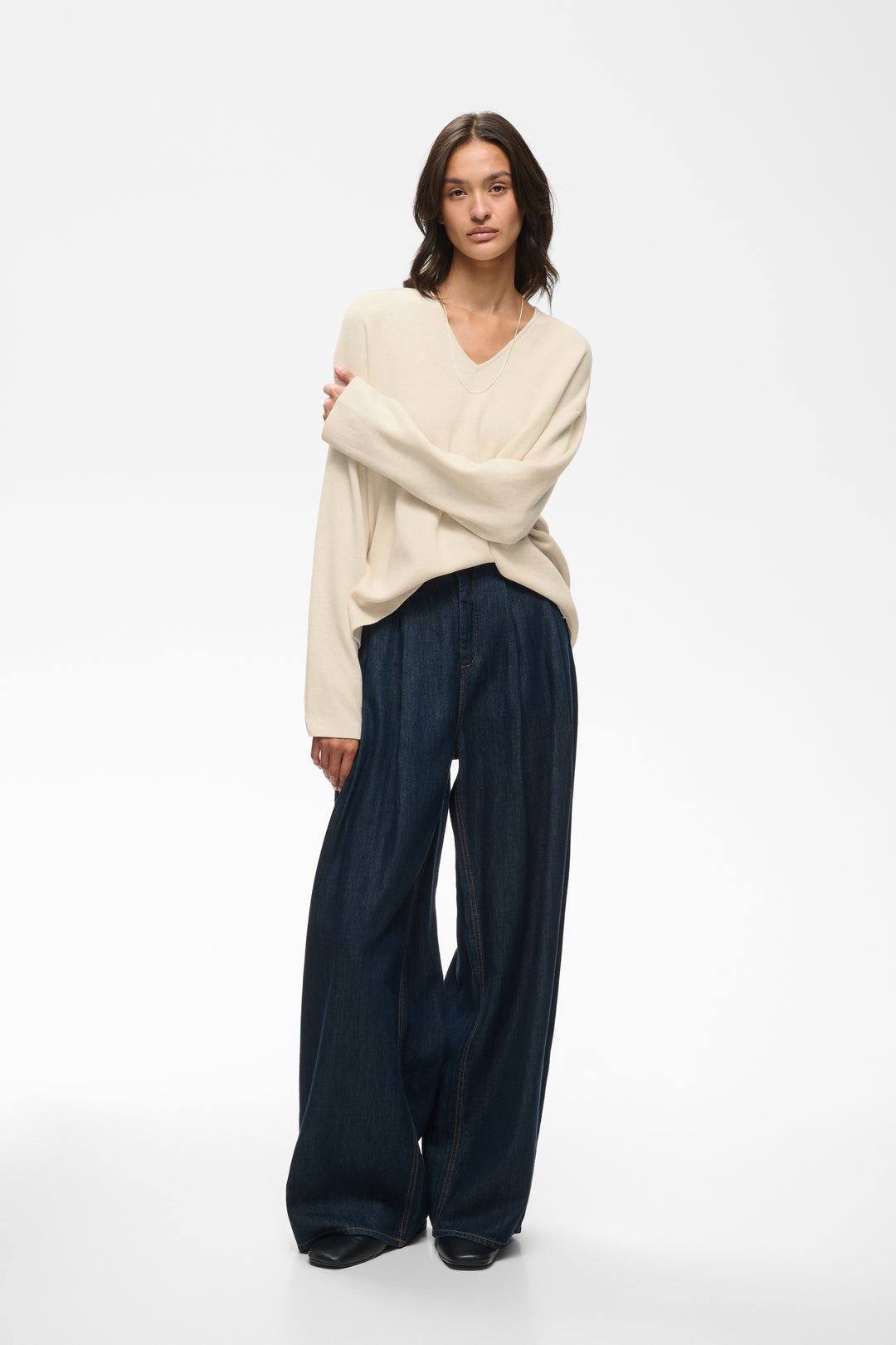 Pull décontracté à encolure V Tilda