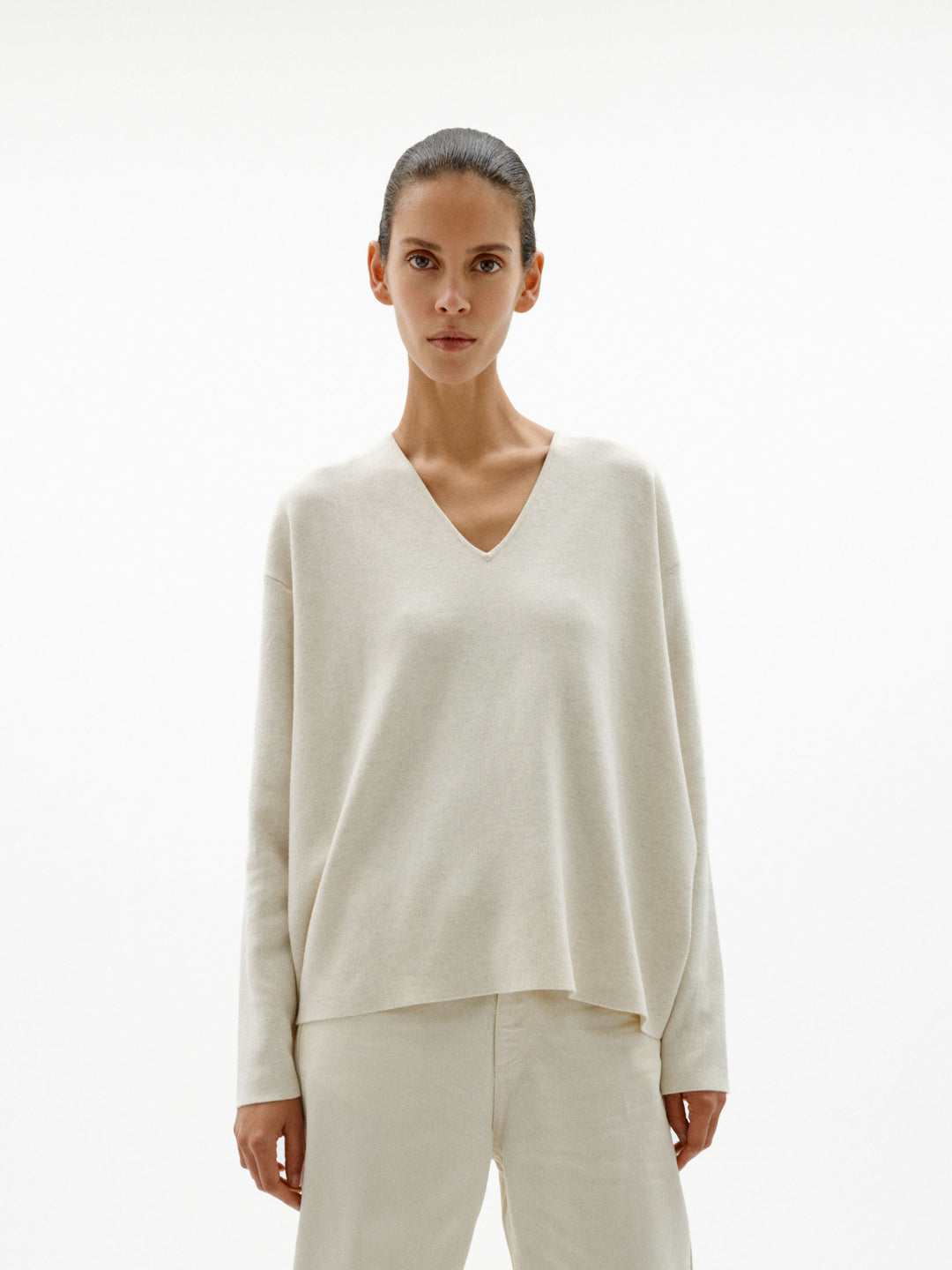 Pull décontracté à encolure V Tilda