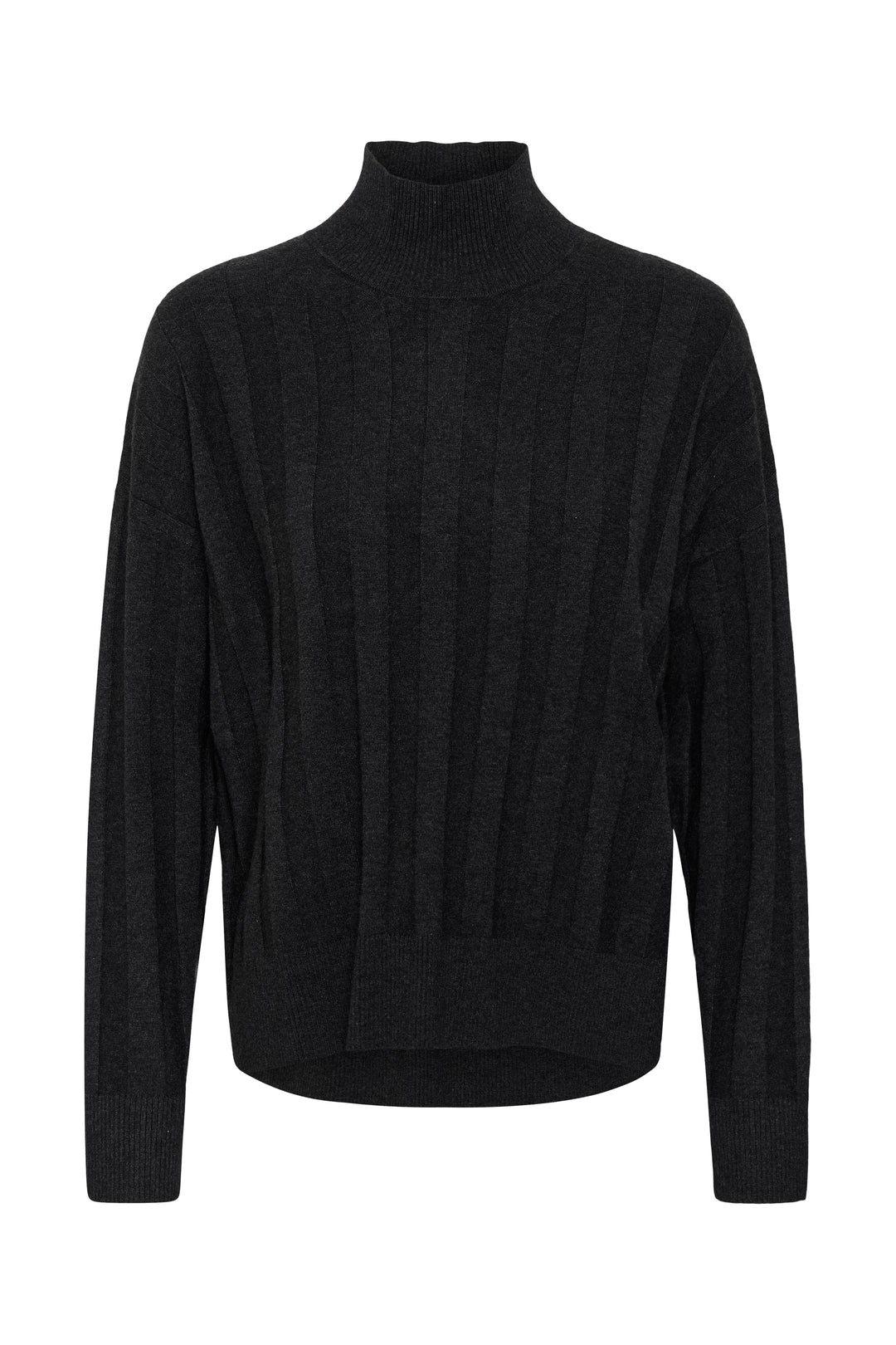 Pull côtelé à col montant Tess Kellsie