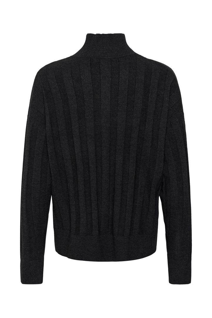 Pull côtelé à col montant Tess Kellsie