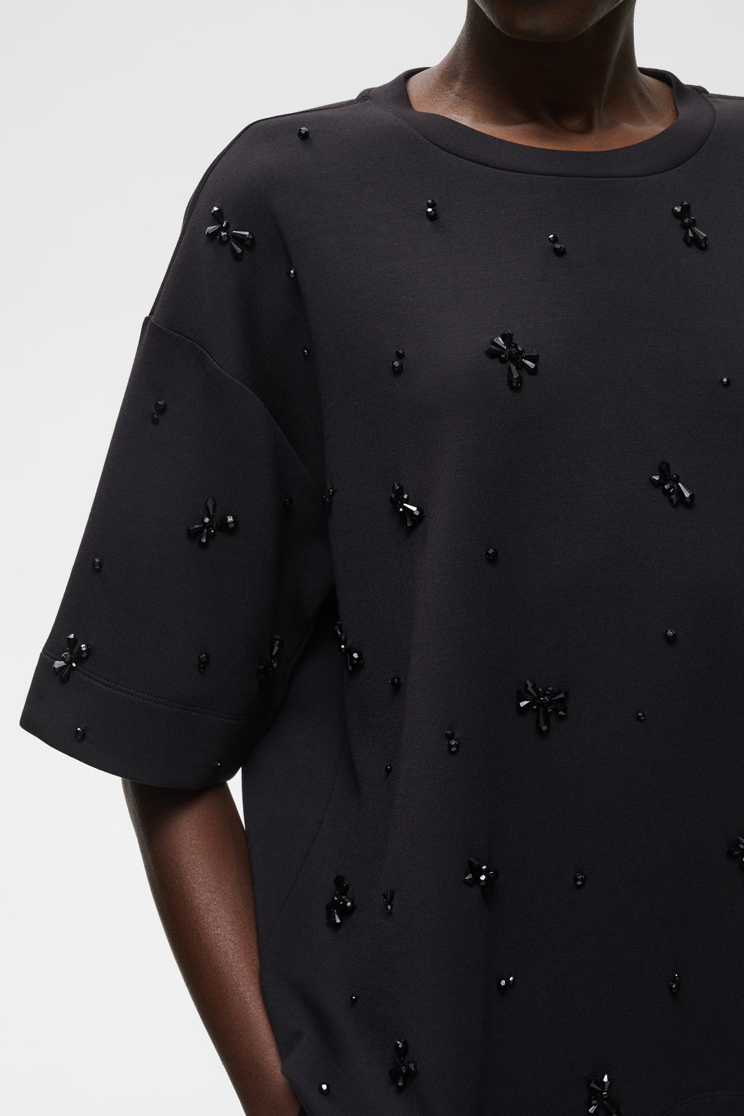 T-shirt oversize orné de perles Baya Pannie