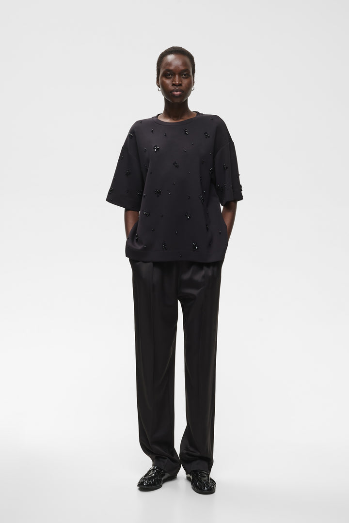 T-shirt oversize orné de perles Baya Pannie