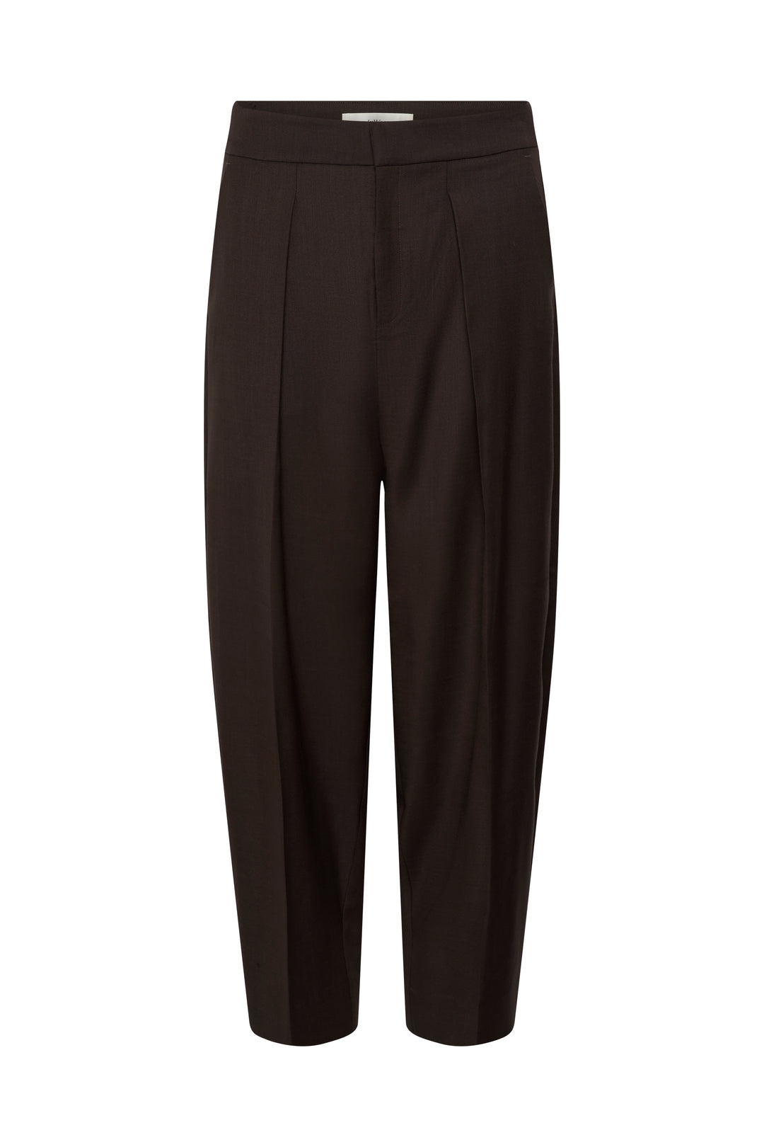 Pantalon Cadie barrel à plis marqués