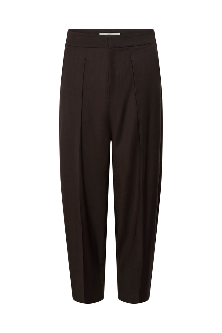 Pantalon Cadie barrel à plis marqués