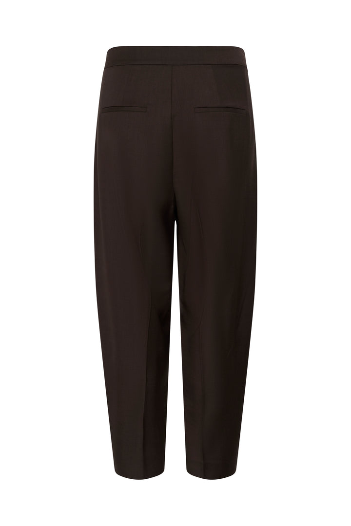 Pantalon Cadie barrel à plis marqués