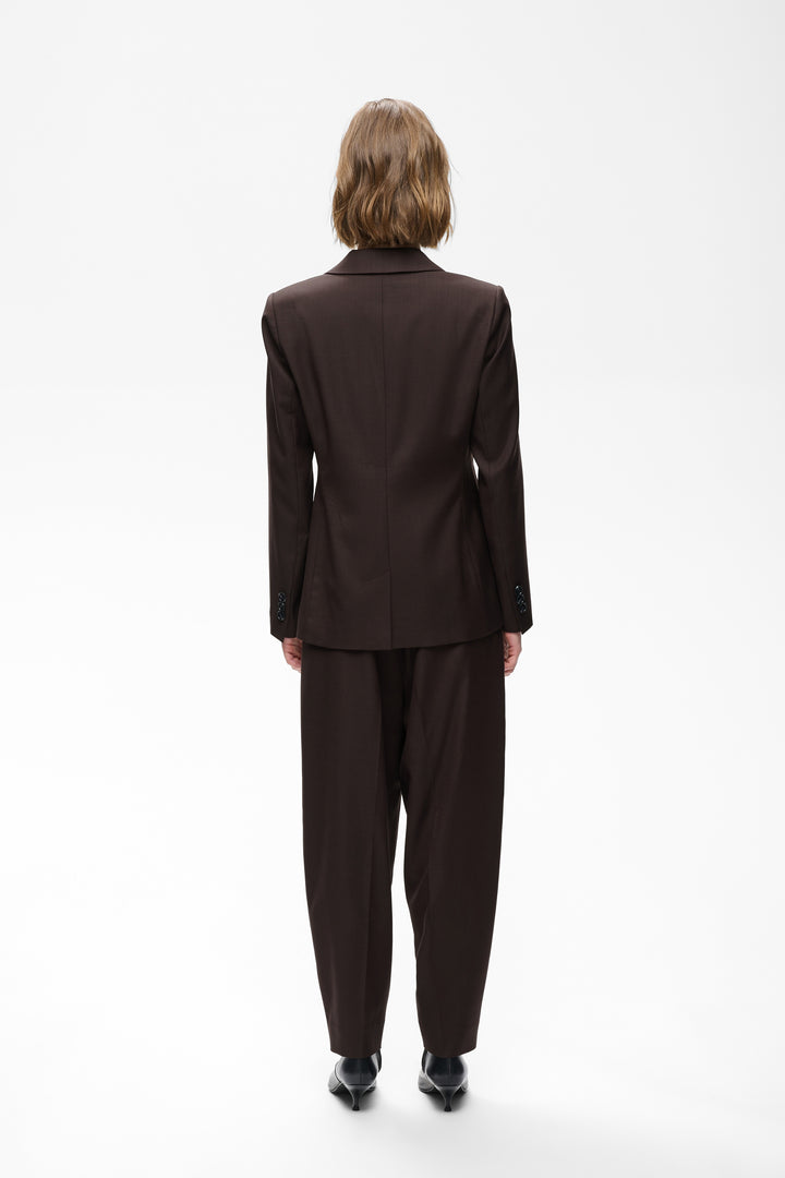 Pantalon Cadie barrel à plis marqués
