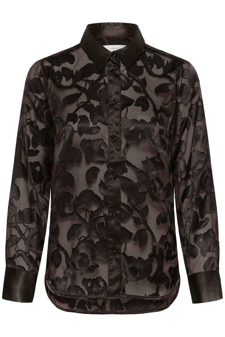 Chemise semi-transparente à motif floral Orion