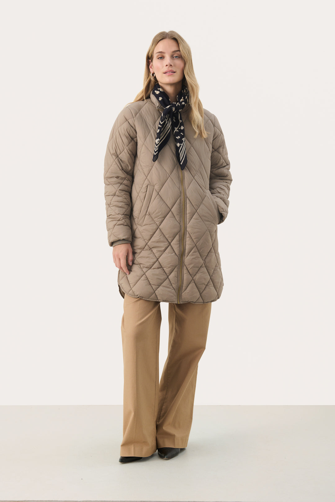 Manteau long matelassé mi-saison Olilas