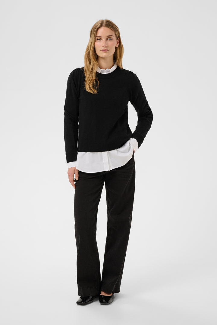 Pull effet superposé avec chemisier Evina