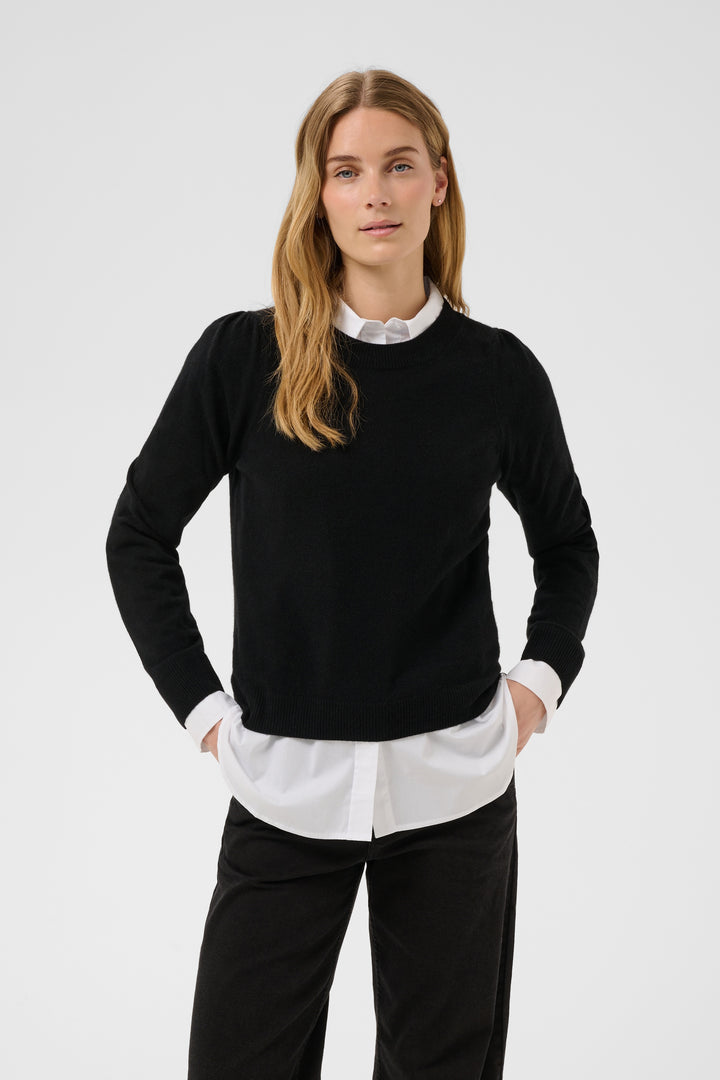Pull effet superposé avec chemisier Evina