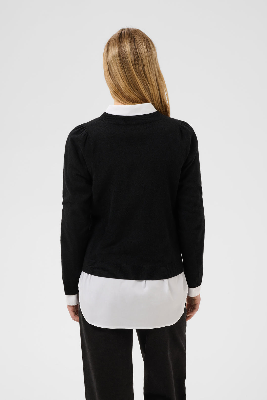 Pull effet superposé avec chemisier Evina
