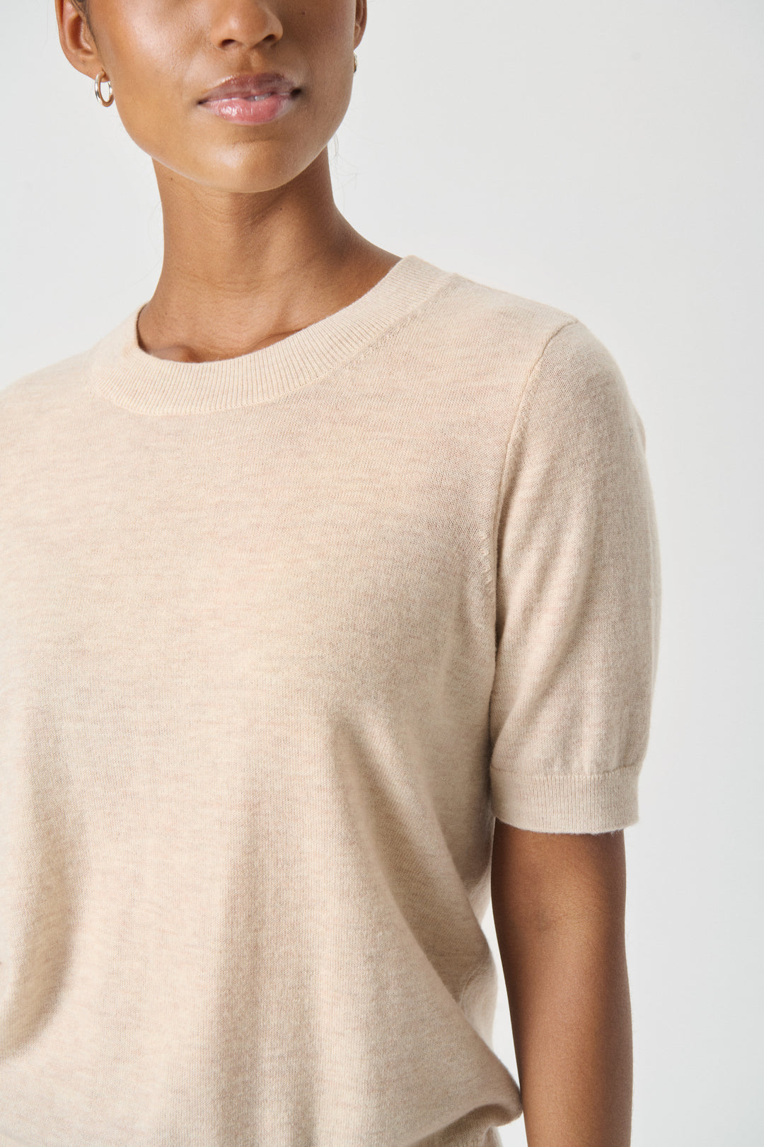 Pull en cachemire à manches courtes Everlotta