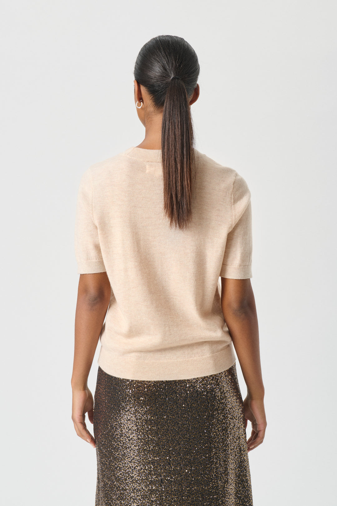 Pull en cachemire à manches courtes Everlotta