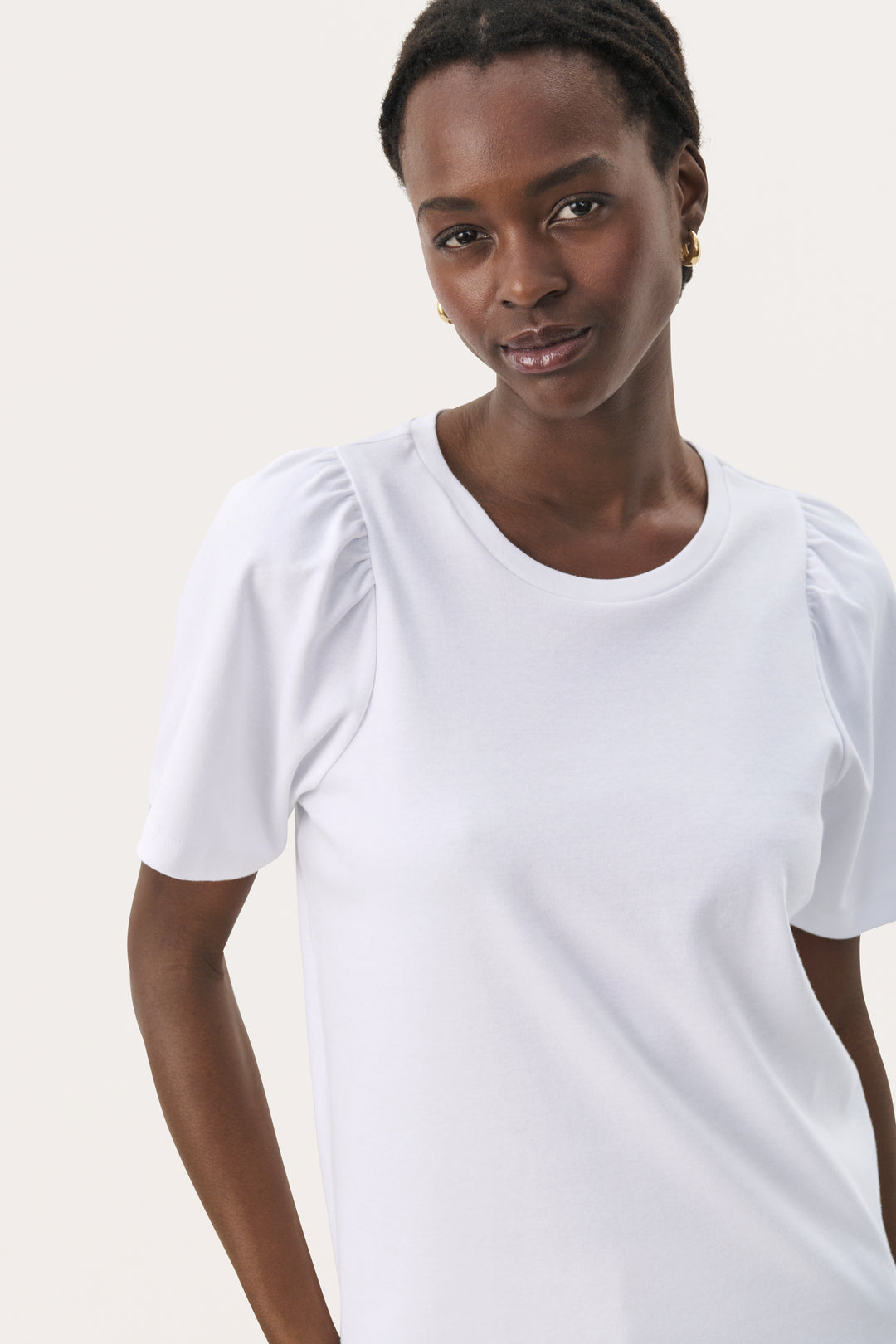T-shirt à manches froncées Imalea
