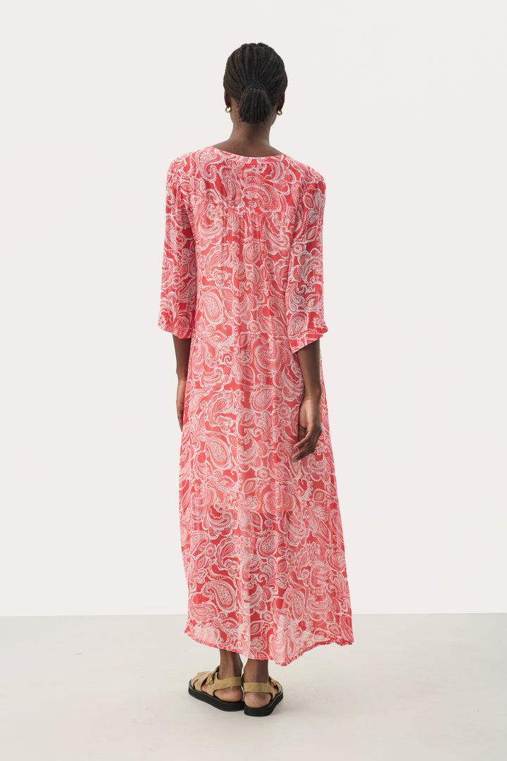 Robe longue avec imprimé paisley Berit