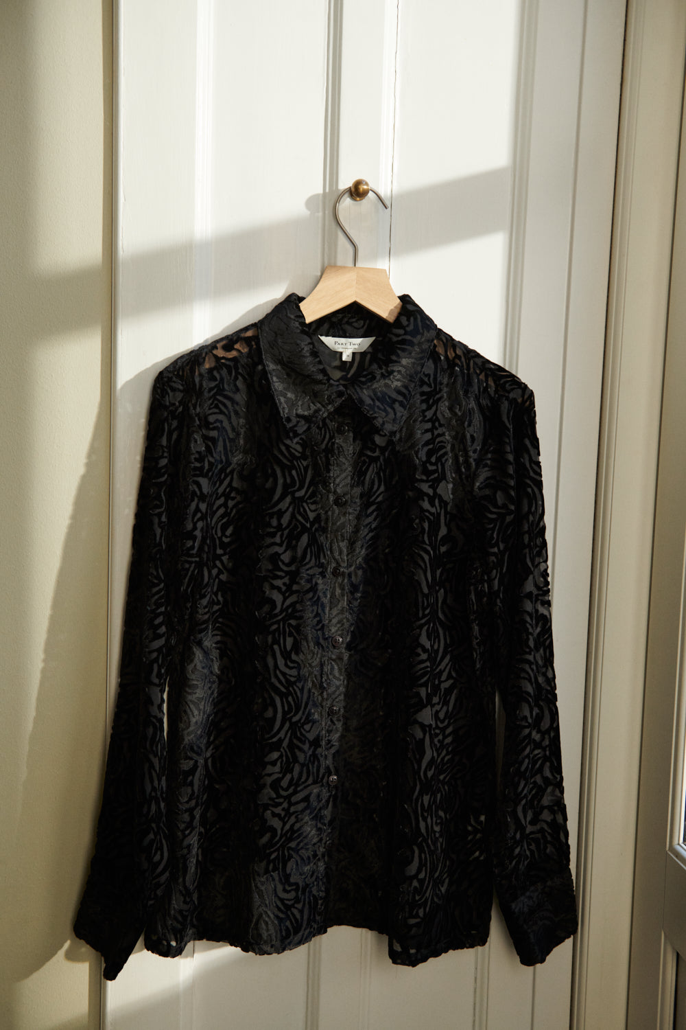 Blouse de velours dévoré