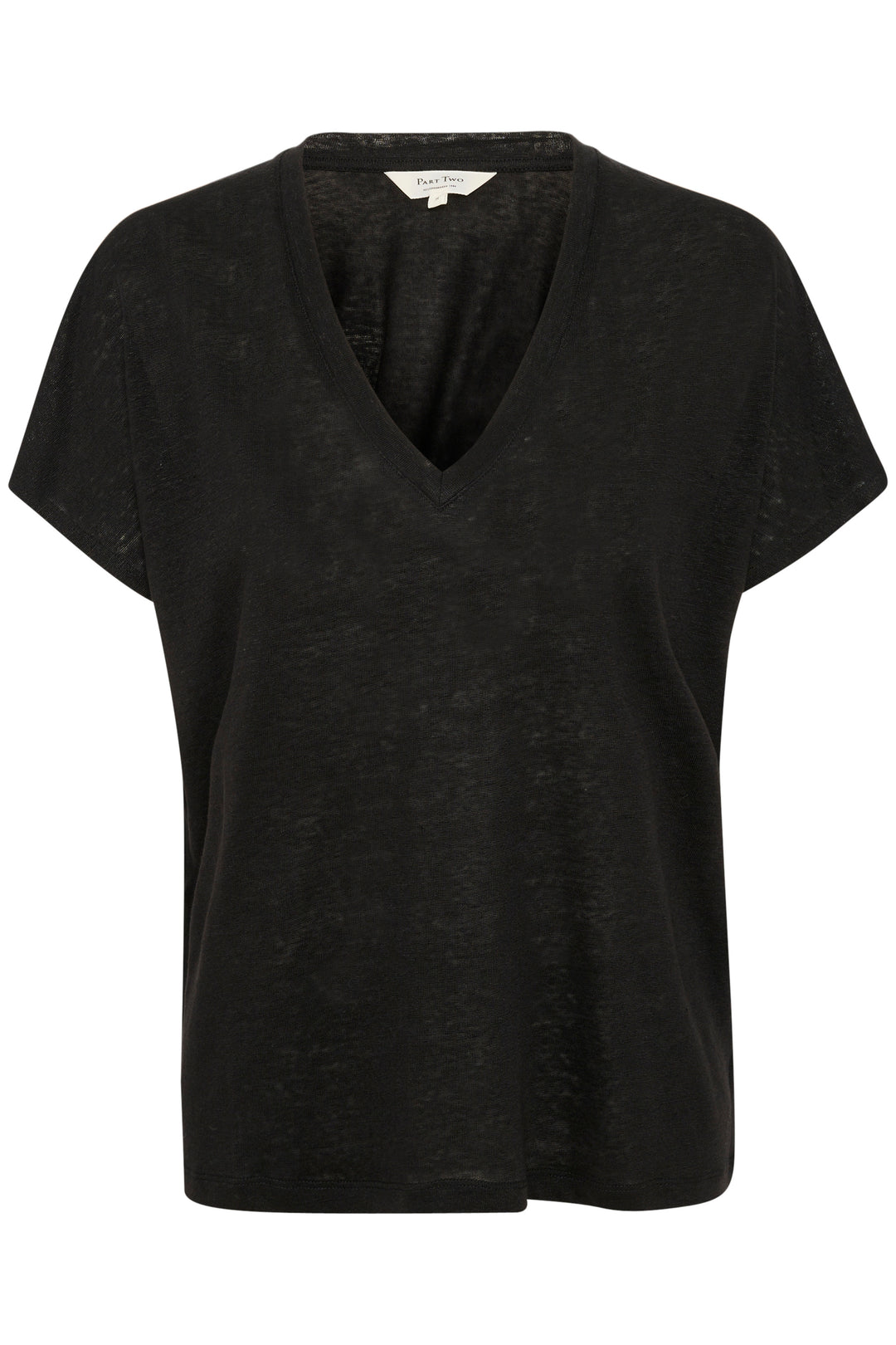 T-shirt col V en lin Axelines