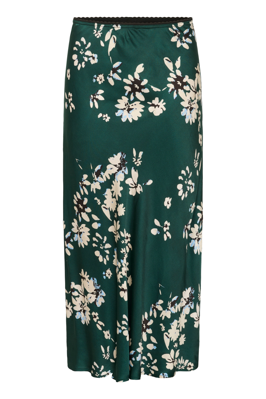 Jupe soyeuse longue avec imprimé floral Laurina