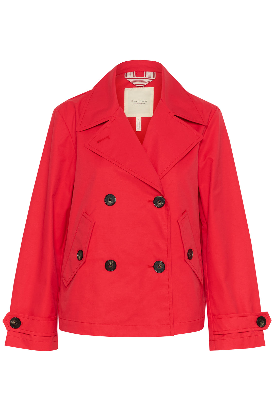 Manteau trench imperméable Nelli - Rouge