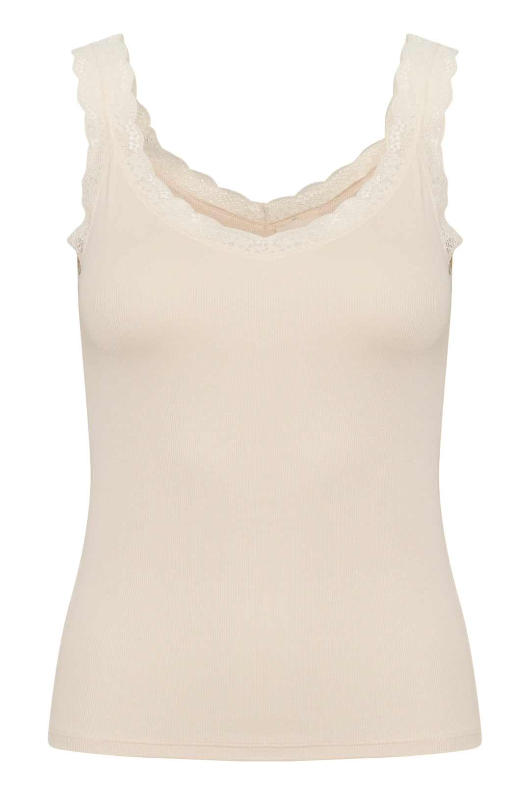 Camisole ajustée avec col en dentelle Jelona