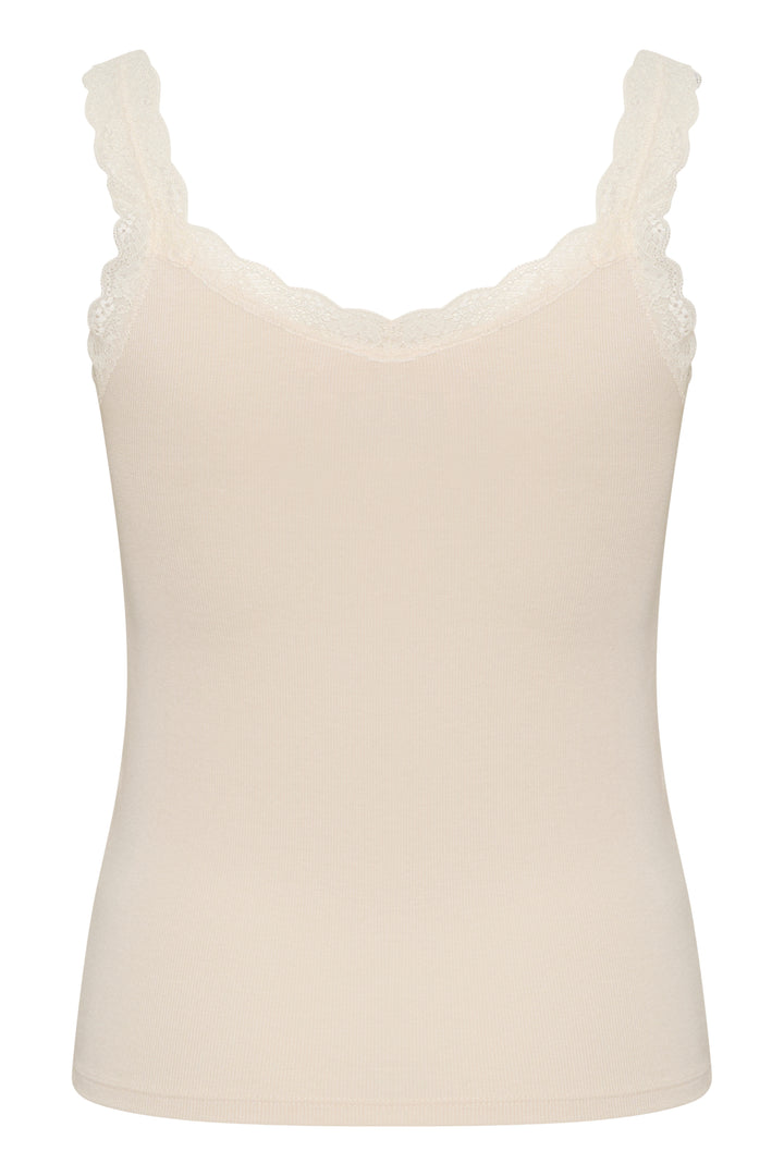 Camisole ajustée avec col en dentelle Jelona