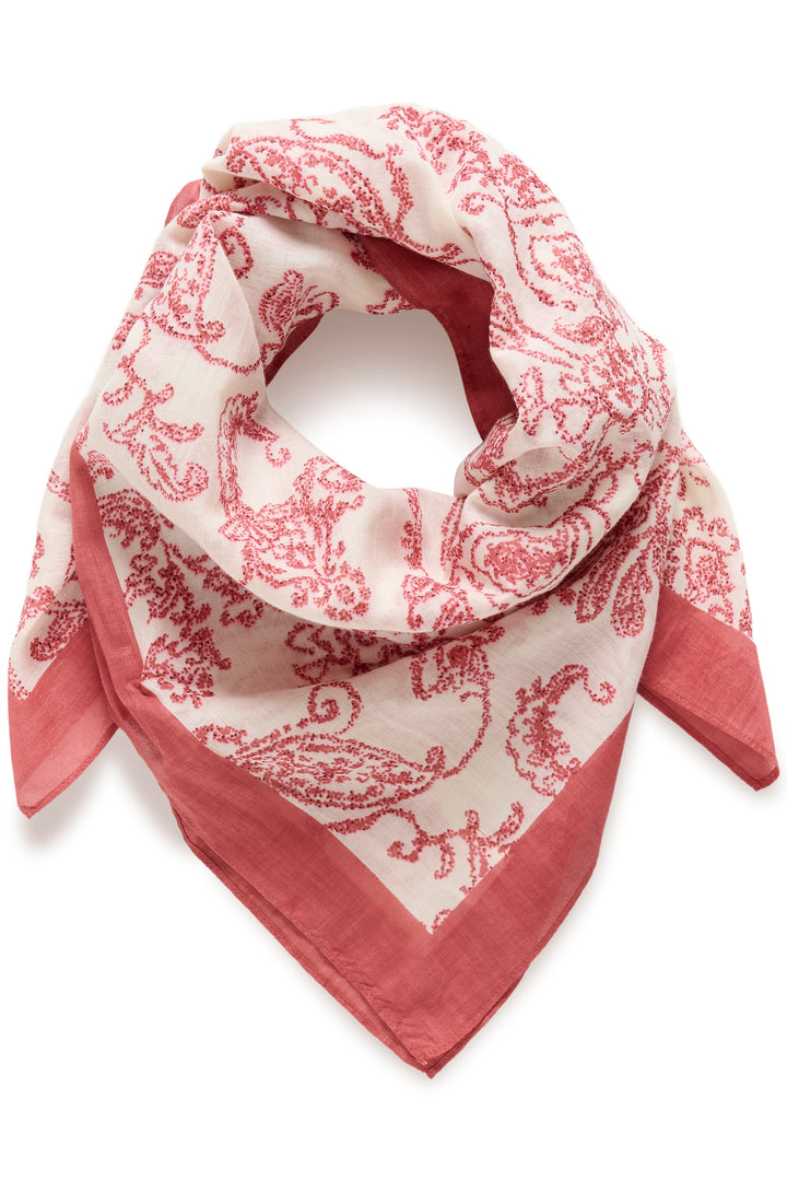 Foulard carré Phi à motif arabesque